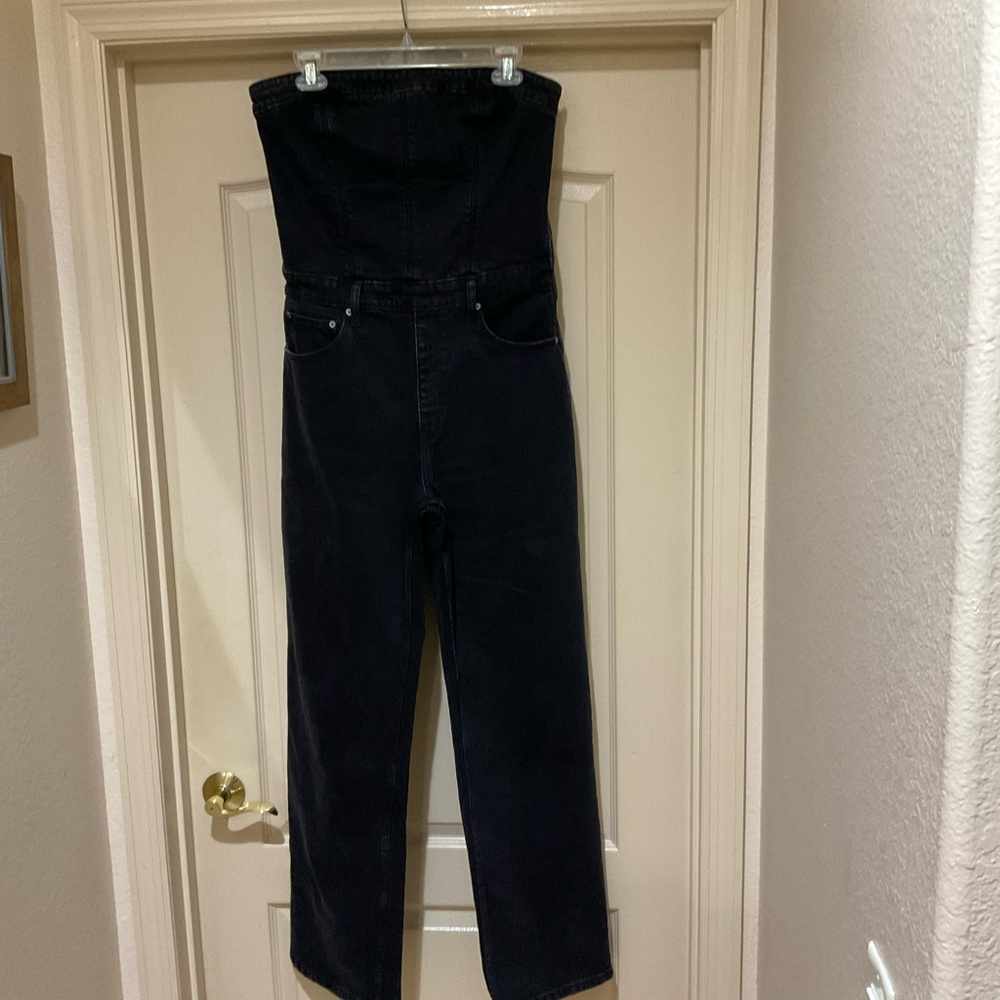 Abercrombie & Fitch Black Denim jumpsuit